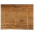 Tablero de mesa borde natural madera maciza mango 90x80x2,5