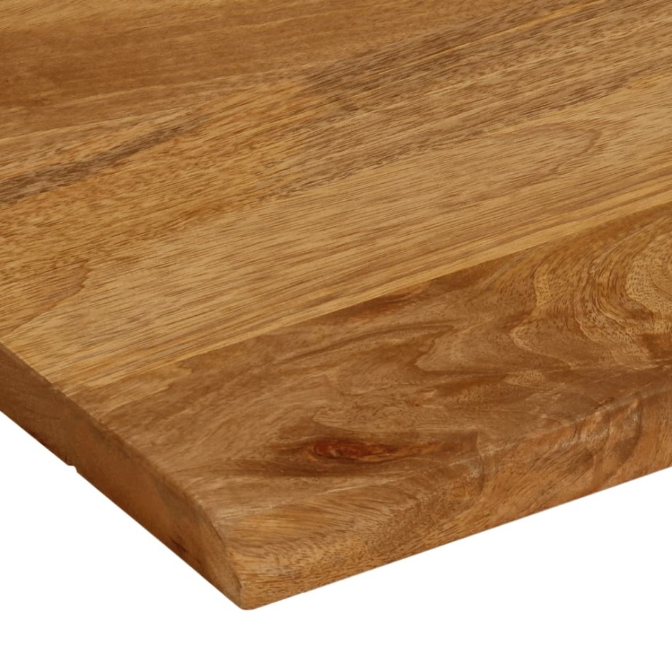 Tablero de mesa borde natural madera maciza mango 90x80x2,5
