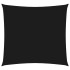 Toldo de vela cuadrado tela Oxford negro 4x4