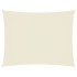 Toldo de vela rectangular tela Oxford color crema 4x6