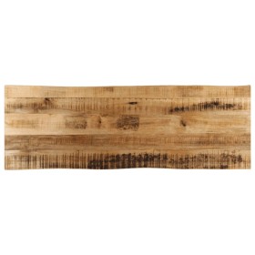 Tablero de mesa borde natural madera maciza mango 110x40x3,8
