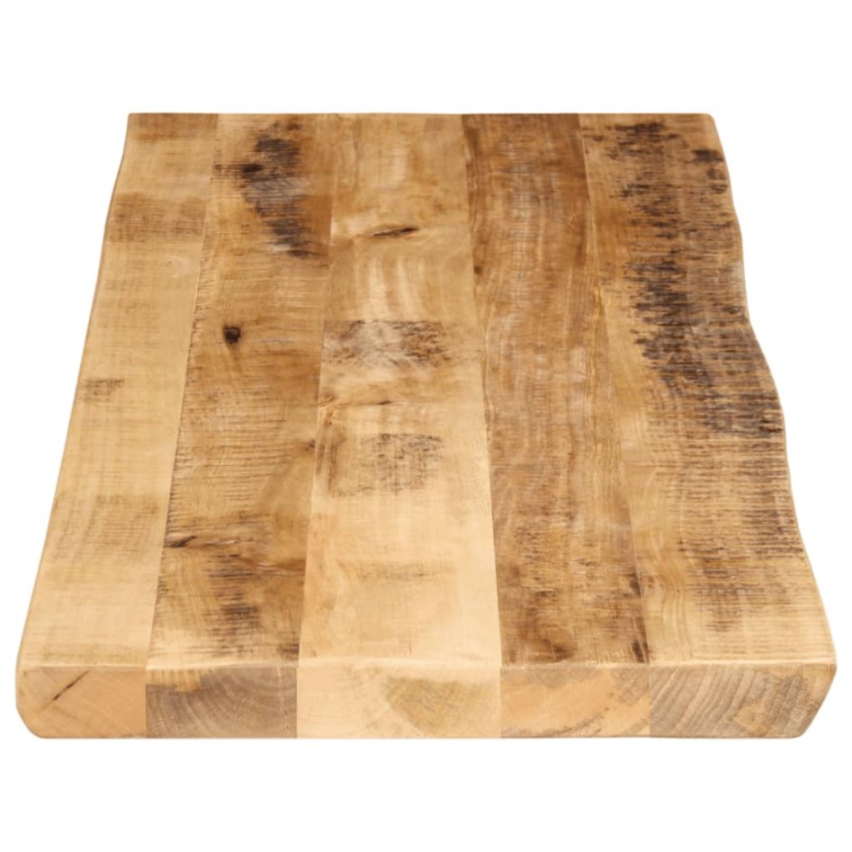 Tablero de mesa borde natural madera maciza mango 110x40x3,8