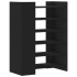Mueble zapatero madera de ingeniería negro 74,5x37,5x100
