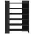 Mueble zapatero madera de ingeniería negro 74,5x37,5x100