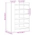 Mueble zapatero madera ingeniería gris hormigón