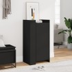 Mueble zapatero madera de ingeniería negro 52x37,5x100 cm