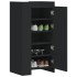 Mueble zapatero madera de ingeniería negro 52x37,5x100