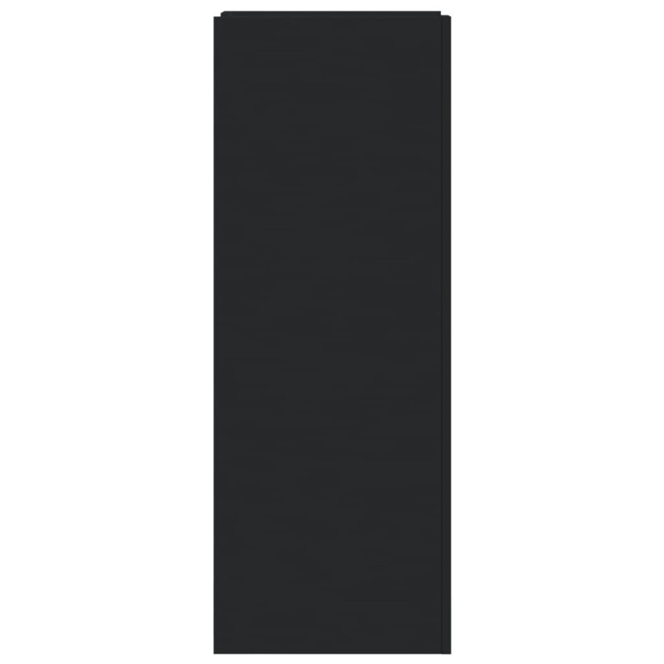 Mueble zapatero madera de ingeniería negro 52x37,5x100