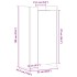 Mueble zapatero madera de ingeniería negro 52x37,5x100