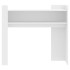 Mesa consola de madera de ingeniería blanca 100x35x90