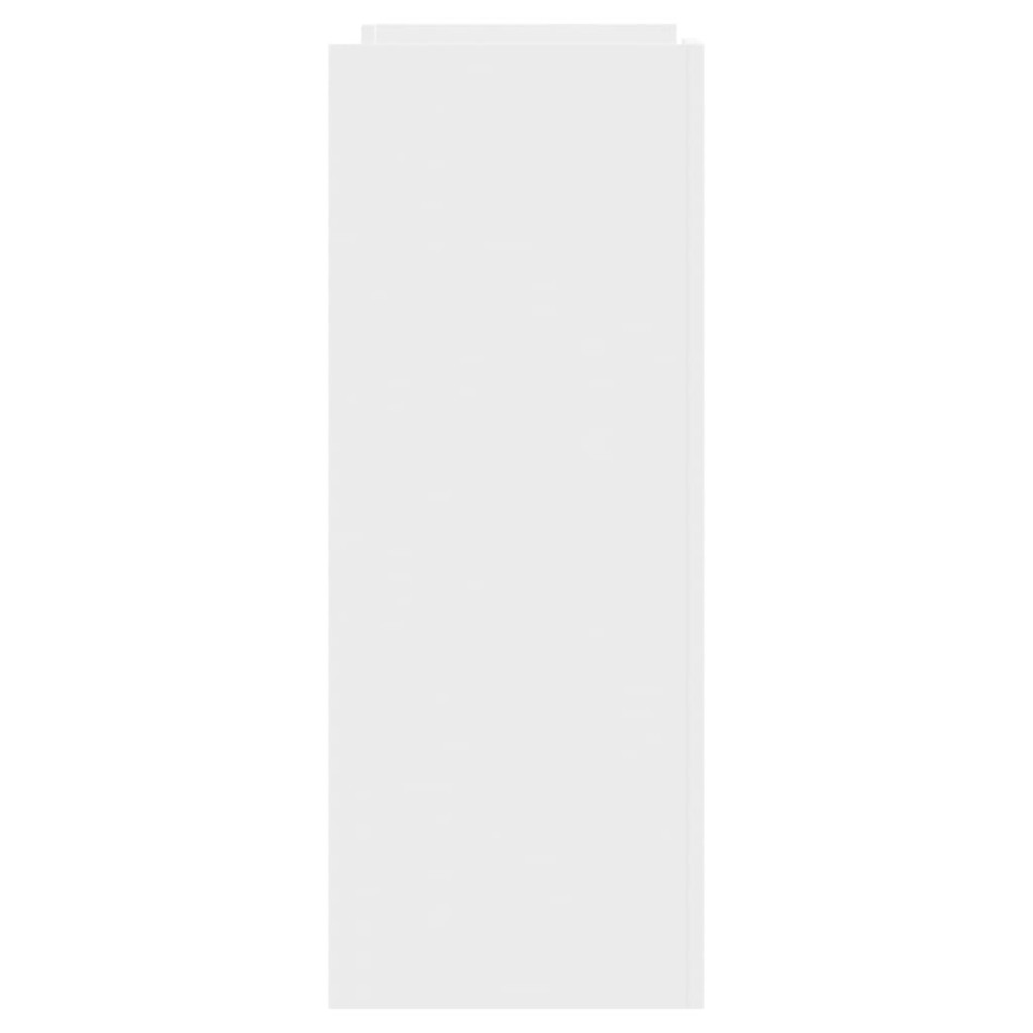 Mesa consola de madera de ingeniería blanca 100x35x90