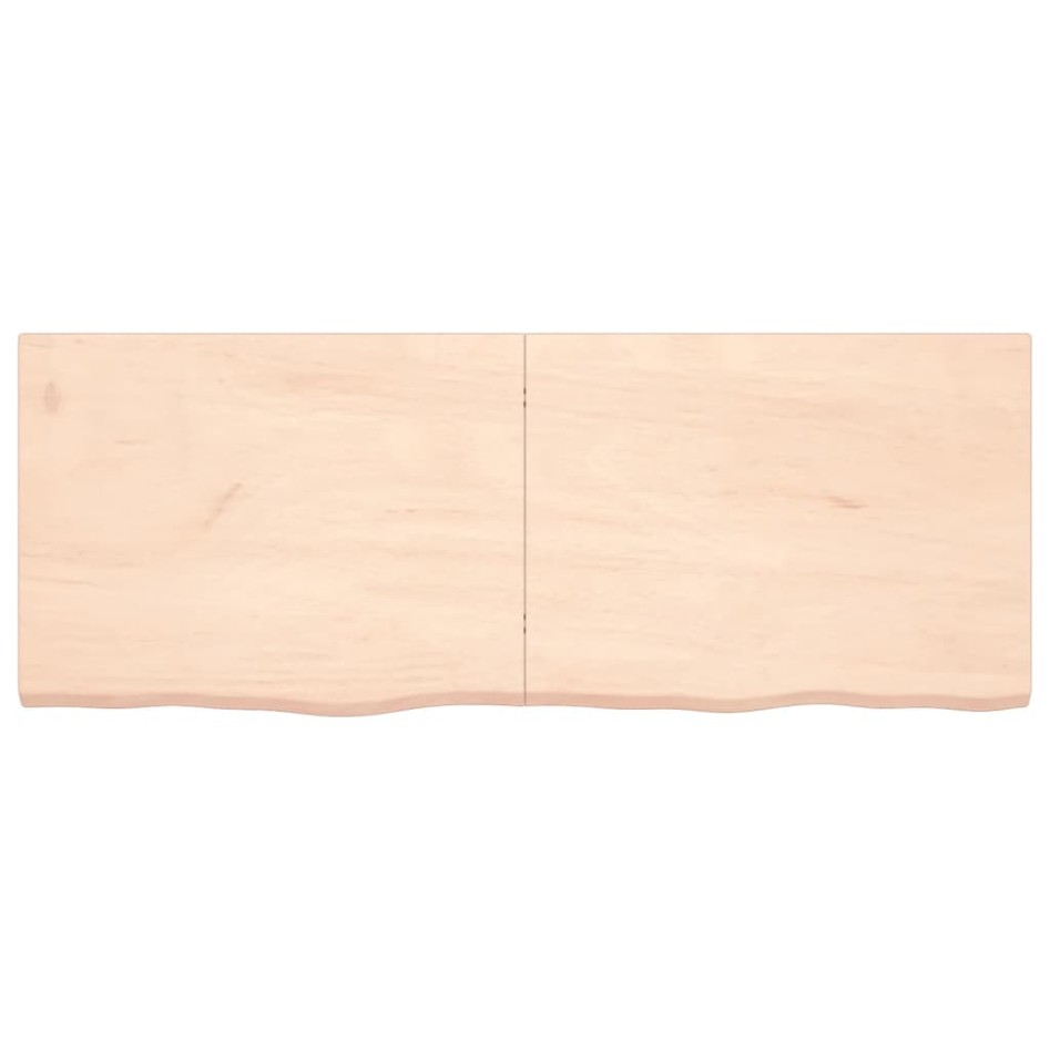 Estante de pared madera maciza roble sin tratar 160x60x(2-4)