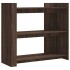 Mesa consola de madera de ingeniería marrón roble 100x35x90