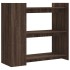 Mesa consola de madera de ingeniería marrón roble 100x35x90