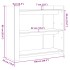 Mesa consola de madera de ingeniería marrón roble 100x35x90