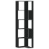 vi Estantería de esquina 5 niveles madera negro 50x50x179