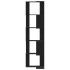 vi Estantería de esquina 5 niveles madera negro 50x50x179