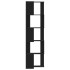 vi Estantería de esquina 5 niveles madera negro 50x50x179