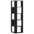 vi Estantería de esquina 5 niveles madera negro 50x50x179