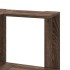 Estantería de esquina 5 niveles madera marrón roble