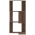 Estantería de esquina 3 niveles madera marrón roble