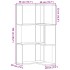Estantería de esquina 3 niveles madera marrón roble
