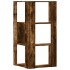 Estantería esquina 3 niveles madera roble ahumado 50x50x102