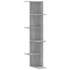 Estantería pared de esquina madera gris Sonoma 36,5x36,5x140