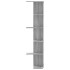 Estantería pared de esquina madera gris Sonoma 36,5x36,5x140