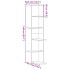 Estantería pared de esquina madera gris Sonoma 36,5x36,5x140