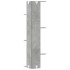 Estantería pared esquina madera gris hormigón 36,5x36,5x140