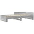 Estructura de cama madera de ingeniería gris Sonoma 90x190