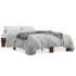 Estructura cama madera ingeniería metal roble ahumado