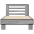 Estructura cama madera ingeniería metal gris Sonoma 90x200