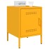 Mesitas de noche 2 uds acero amarillo mostaza 36x39x50,5