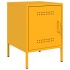 Mesitas de noche 2 uds acero amarillo mostaza 36x39x50,5