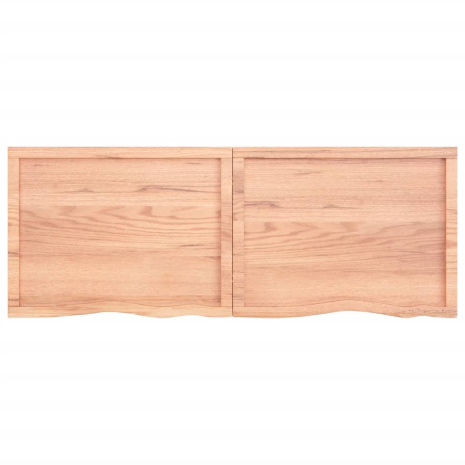 Estante pared madera roble tratada marrón claro 160x60x(2-6)