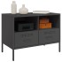 Mueble para TV acero negro 68x39x50,5