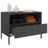 Mueble para TV acero negro 68x39x50,5