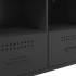 Mueble para TV acero negro 68x39x50,5