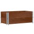Jardinera de madera maciza de pino marrón 100x50