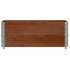 Jardinera de madera maciza de pino marrón 100x50