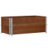 Jardinera de madera maciza de pino marrón 100x50