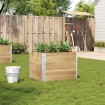 Jardinera de madera maciza de pino 80x60 cm