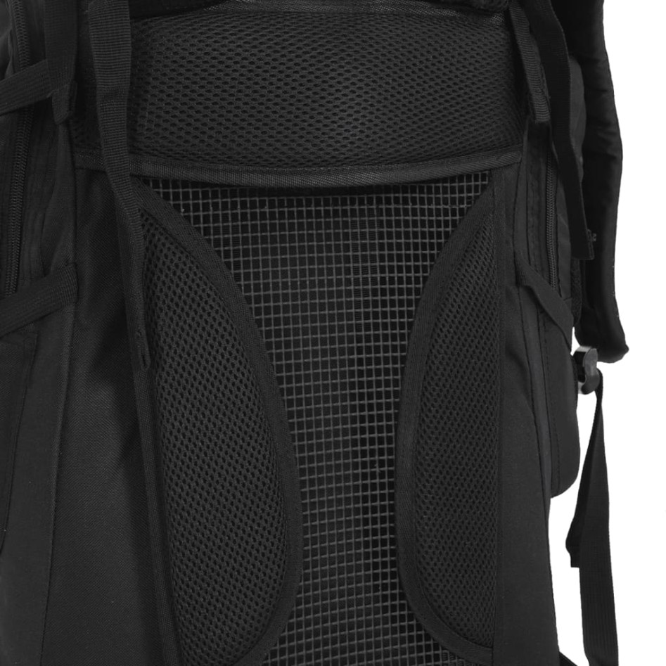 Mochila de senderismo tela oxford negro 60