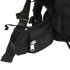 Mochila de senderismo tela oxford negro 60