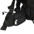 Mochila de senderismo tela oxford negro 100
