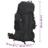 Mochila de senderismo tela oxford negro 100