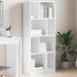 Estantería de madera de ingeniería blanca 57x28,5x141