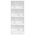 Estantería de madera de ingeniería blanca 57x28,5x141